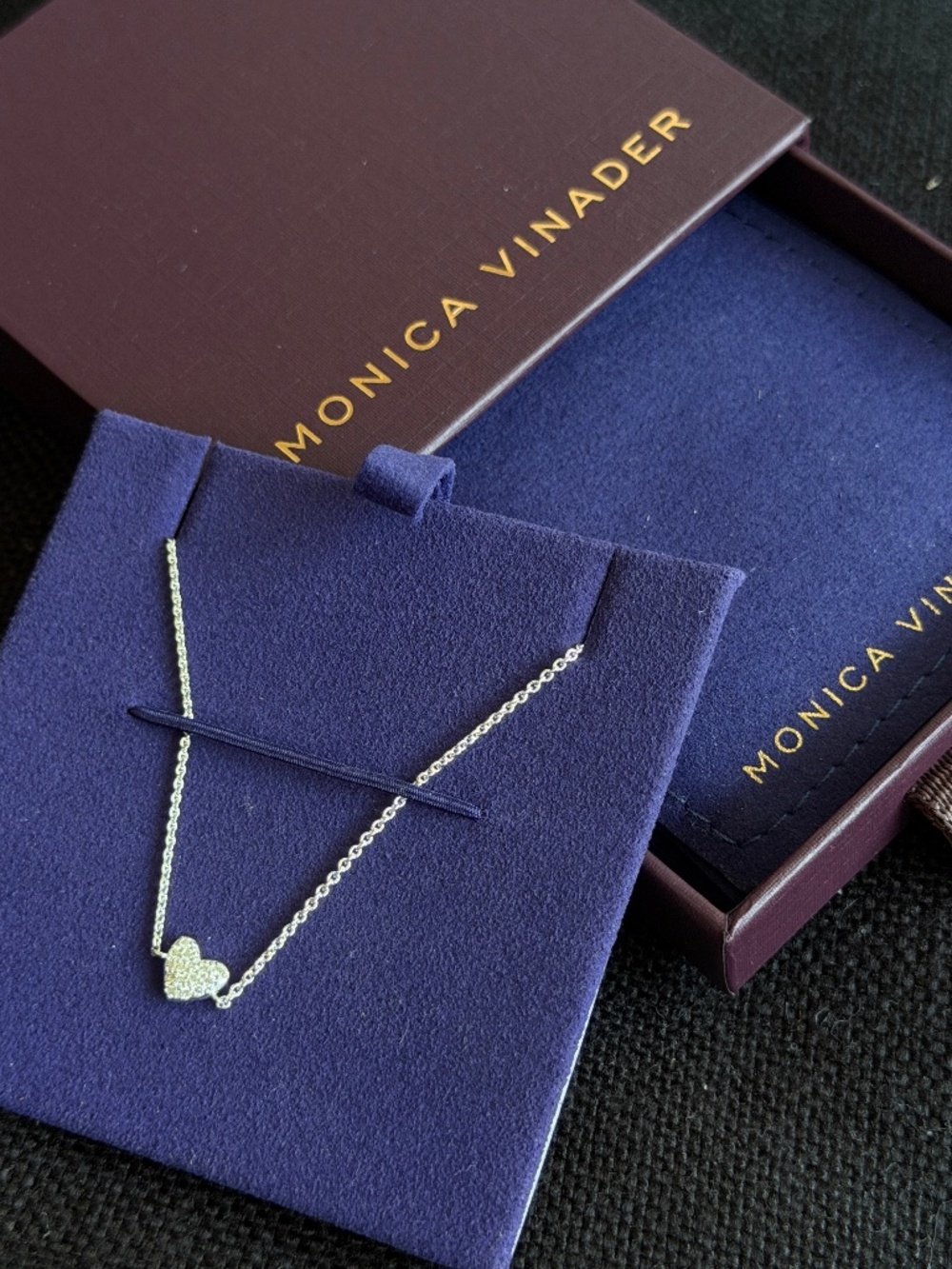 Monica Vinader Heart Diamond Bracelet